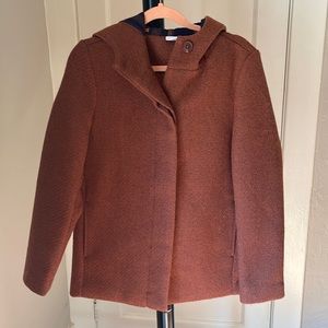 Bossini Rust Brown Button Coat X-Small